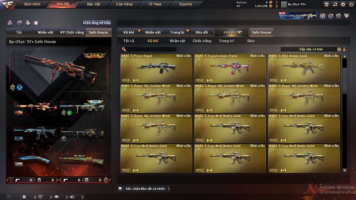 shop acc cf uy tin gia re